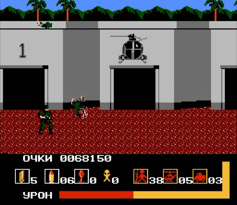 Operation Wolf - геймплей игры Dendy\NES
